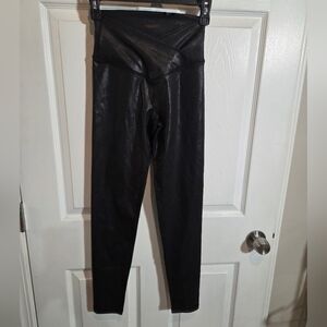 Offline By Aerie Black Glossy Leggings